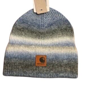 Carhartt Knit‎ Beanie Hat Gradient Stripe Logo Patch Unisex OS NWT
